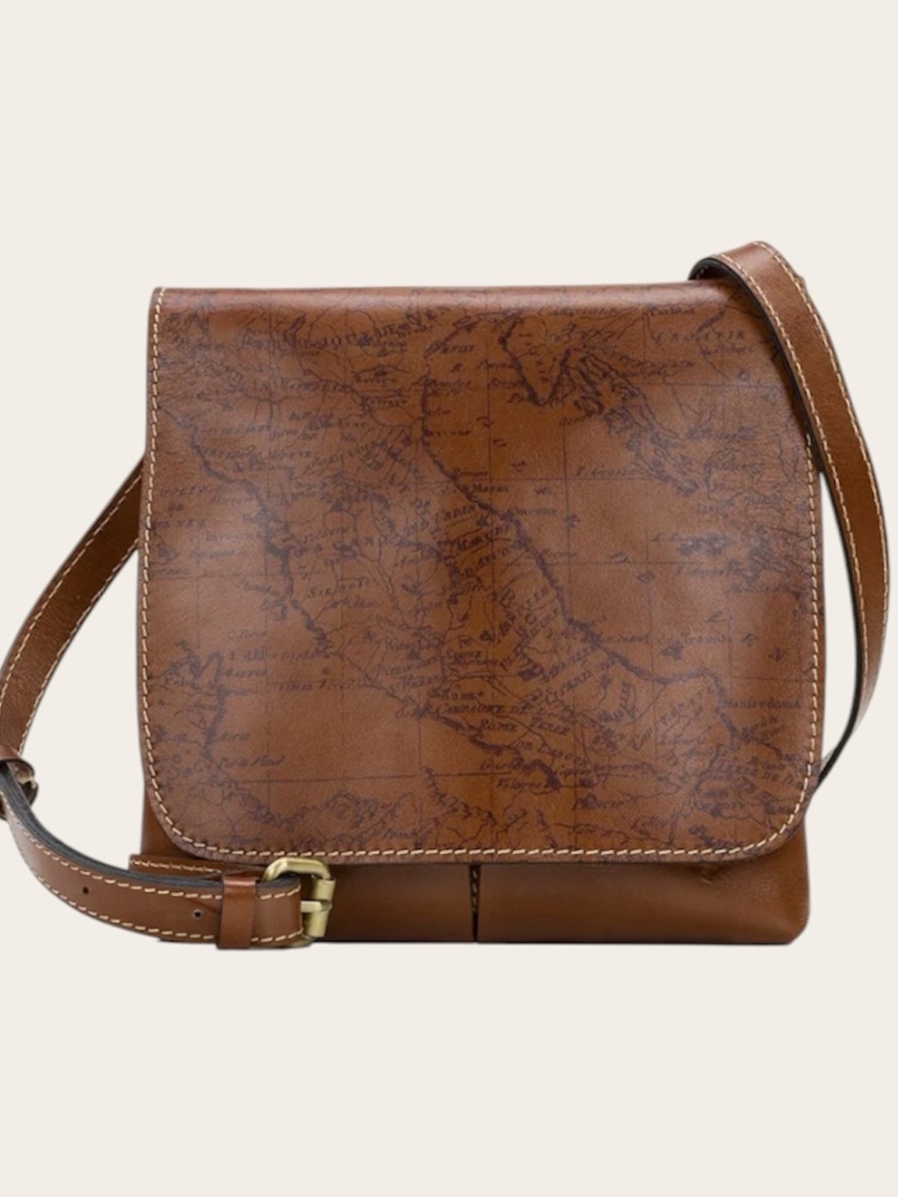 Patricia Nash Granada Crossbody Bag Leather Signature Map
